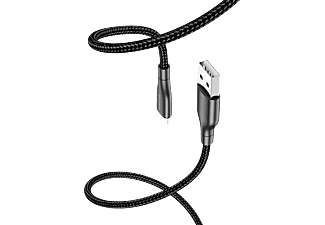 BOROFONE 100 cm-es textil bevonatú USB Type-C kábel, fekete (BX54TYPE-CB)