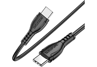 BOROFONE Type-c to Type-c 100cm gyorstöltő kábel 60W fekete (BX51)