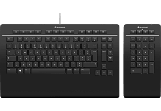 3DCONNEXION Keyboard Pro with Numpad, billentyűzet, US Angol kiosztás (3DX-700092)