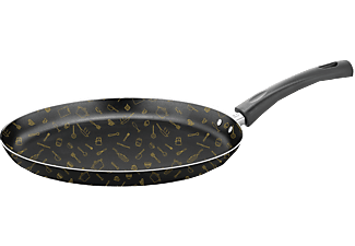 PAPILLA Master 25cm Mutfak Desenli Krep Tavası Siyah