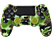 FR-TEC Szilikon tok + hüvelykujj csúszásgátló PlayStation 4 kontrollerhez, zöld / terepmintás