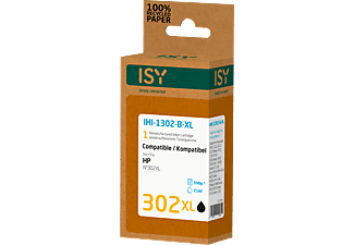 ISY HP No. 302XL  utángyártott tintapatron, fekete (IHI1302BXL)