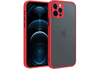 CELLECT iPhone 13 Mini műanyag tok, piros-fekete (CEL-MATT-IPH1354-RBK)