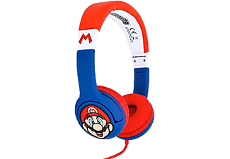 OTL TECHNOLOGIES Super Mario Blue, vezetékes fejhallgató mikrofonnal, 3,5mm jack (SM0762)