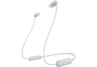 SONY WI-C100W vezeték nélküli Bluetooth fülhallgató mikrofonnal, fehér