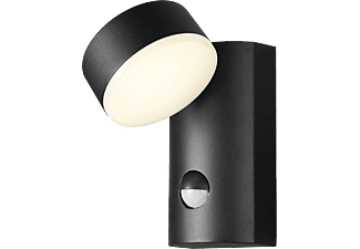 AVIDE Siraz kültéri fali lámpa mozgásérzékelővel, 12W, fekete