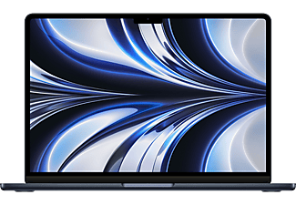 APPLE MacBook Air 2022 13,6" Liquid Retina éjfekete Apple M2(8C/8C)/8GB/256GB (mly33mg/a)