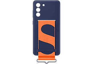 SAMSUNG Galaxy S21  Kordonlu Silikon Telefon Kılıfı Lacivert