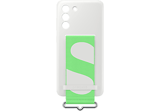 SAMSUNG Galaxy S21  Kordonlu Silikon Telefon Kılıfı Beyaz