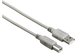 HAMA USB 2.0 A Fiş - B Fiş 1.5m Yazıcı Kablosu Gri