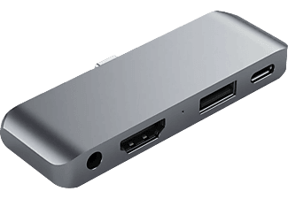 SATECHI Alumínium Type-C Mobile Pro Hub, 1x HDMI 4k, 1x Jack, 1x USB-A, 1x USB-C, asztroszürke (ST-TCMPHM)
