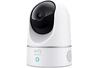 ANKER Eufy Security 360 Derece Dönebilen Kızılötesi Gece Görüşlü IP Kamera Beyaz