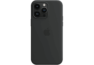 APPLE iPhone 14 Pro Max MagSafe rögzítésű szilikon tok, éjfekete (MPTP3ZM/A)