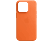 APPLE iPhone 14 Pro MagSafe rögzítésű bőr tok, narancs (MPPL3ZM/A)