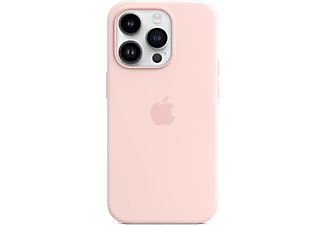APPLE iPhone 14 Pro MagSafe rögzítésű szilikon tok, krétarózsaszín (MPTH3ZM/A)