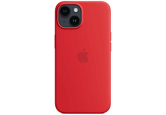 APPLE iPhone 14 MagSafe rögzítésű szilikon tok, piros, (PRODUCD) RED (MPRW3ZM/A)