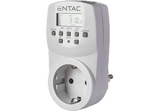 ENTAC digitális időkapcsoló konnektor, fehér (EDT7D-1E)