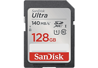 SANDISK SDXC Ultra memóriakártya 128 GB 140MB s UHS I Class 10