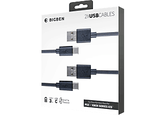 BIG BEN USB-C töltő- és adatkábel, 3 m, 2 db