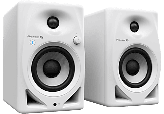 PIONEER DJ DM-40D-BT-W 4"-es monitor hangfalpár Bluetooth csatlakozással, fehér