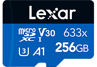 LEXAR High-Performance 256GB 100MB/s Okuma 45MB/s Yazma MicroSD Kart