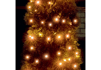 CHRISTMAS LIGHTING kül- és beltéri LED fényfüzér, 100 LED, borostyánsárga (LED 100/A)