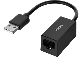 HAMA FIC Hálózati adapter, 10/100 USB 2.0, fekete (200324)