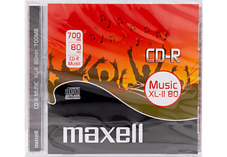 MAXELL CD-R80 Music írható CD lemez, 1 db, 700MB, 10mm tok (624880)
