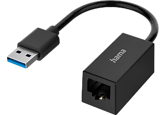 HAMA FIC hálózati gigabit ethernet adapter, USB 3.0, fekete (200325)