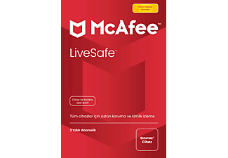MCAFEE(UE) Livesafe 2 Yıl ve Dijital Kimlik Koruma