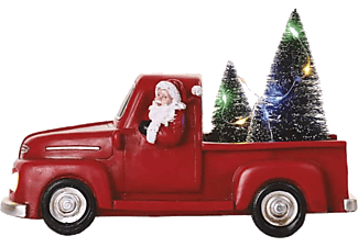 EMOS beltéri, LED dekoráció – Télapó autóban karácsonyfákkal, 10 cm, 3x AA, 10 LED, többszínű (DCLW09) ()