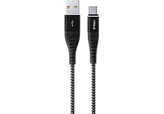 TTEC ExtremeCable töltő-és adatkábel USB-C csatlakozással 1.5m - fekete (2DKX02CS)