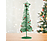 FAMILY CHRISTMAS Karácsonyi, glitteres, fém karácsonyfa - 28 cm - zöld