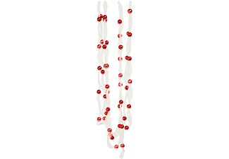 FAMILY CHRISTMAS karácsonyi organza, girland, 2,7 m, 10 mm, piros (58615A)