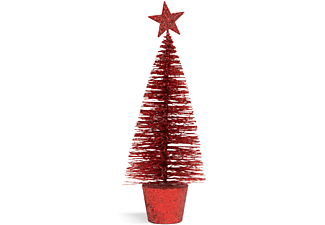 FAMILY CHRISTMAS Mini dekor műfenyő - glitteres - 18 cm - 4 szín