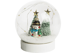 FAMILY CHRISTMAS Karácsonyi LED-es hógömb - hóemberrel fenyőfával