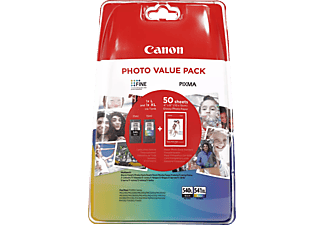CANON PG-540L + CL-541XL + GP501 tintapatron csomag, fekete, színes, 50 lap 10x15cm fotópapír (5224B007)