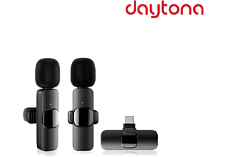 DAYTONA K9 Type-C Wireless Çiftli Yaka Mikrofonu
