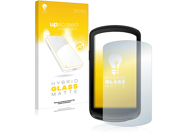 Upscreen Matte Panzer Glas Schutzfolie F R Garmin Edge Solar