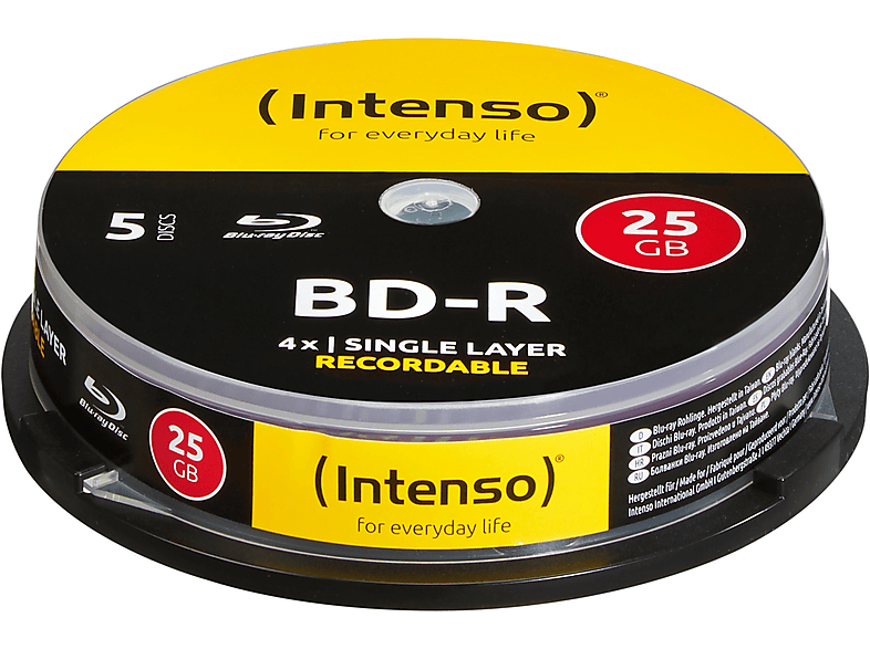 Intenso Int Bd R Gb X Er Cakebox Blu Ray Disc Rohlinge