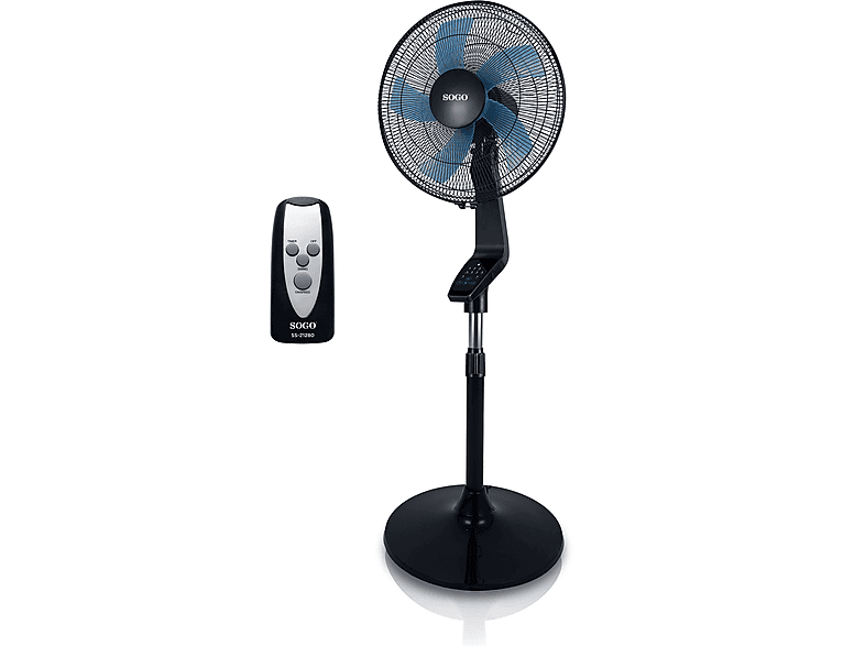 Ventilador De Pie Sogo Ven Ss W Velocidades Negro