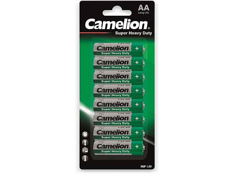 CAMELION CAMELION Mignon Batterie Super Heavy Duty 8 Stück Zink Kohle