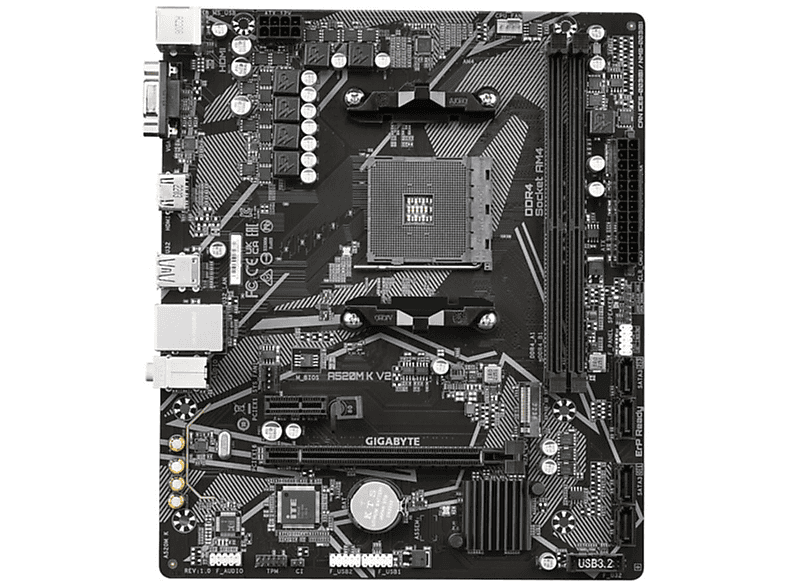 GIGABYTE A520M K V2 Mainboards Schwarz MediaMarkt