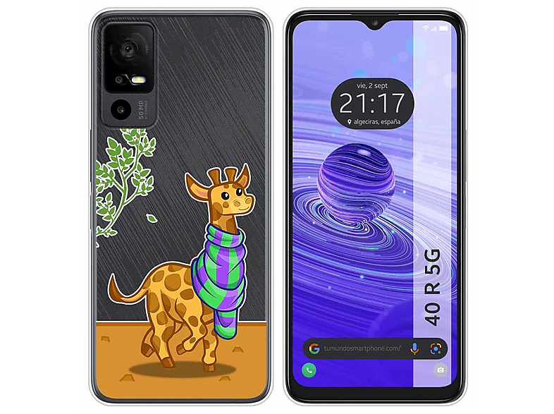 Funda móvil TUMUNDOSMARTPHONE TCL 40 R 5G Compatible con TCL TCL 40