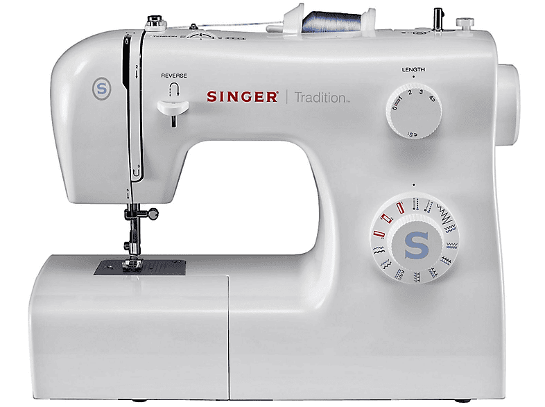 SINGER 2259 TRADITION WEISS Freiarm Nähmaschine 70 Watt 4 stufig