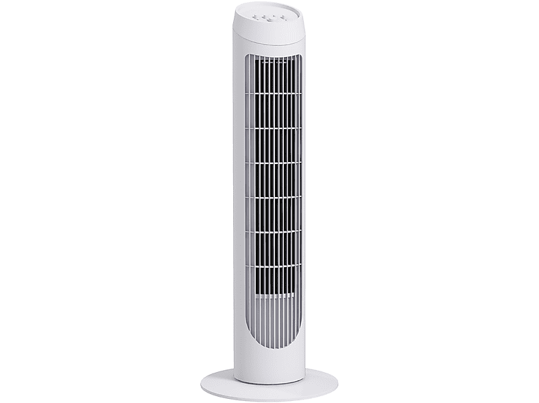 Ventilador De Torre Homcom V Wt Velocidades Blanco