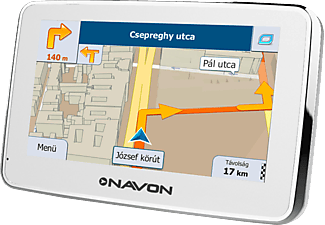 NAVON N490 PLUS White navigáció + iGO Magyarország térkép