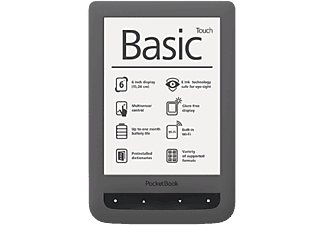 POCKETBOOK Basic Touch 624 e-könyv olvasó szürke