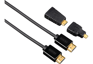 HAMA HM.122227 HS HDMI Ethernet 1.5 m + A Mini C + A Micro D Adaptör