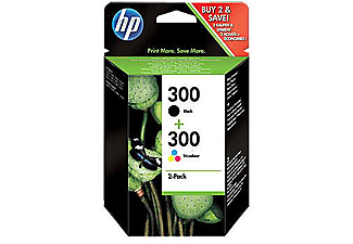 HP Hp Cn637Ee (300) Sıyah/Uc Renklı 2 Li Paket Murekkep Kartusları 200/165 Sayfa